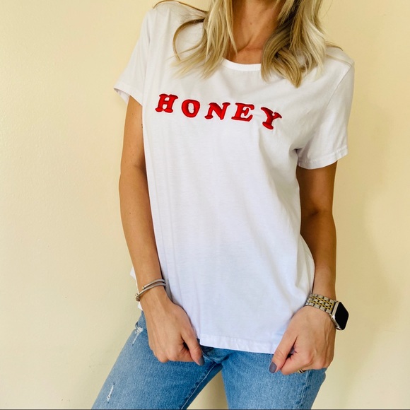 Paper heart honey graphic t-shirt top - Picture 5 of 7